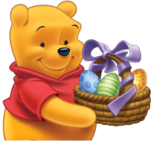 Did You Know That Pooh Actually Means Little - Winnie The Pooh Easter (496x508), Png Download
