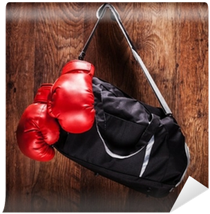 Boxing Gloves Hanging On Bag (400x400), Png Download