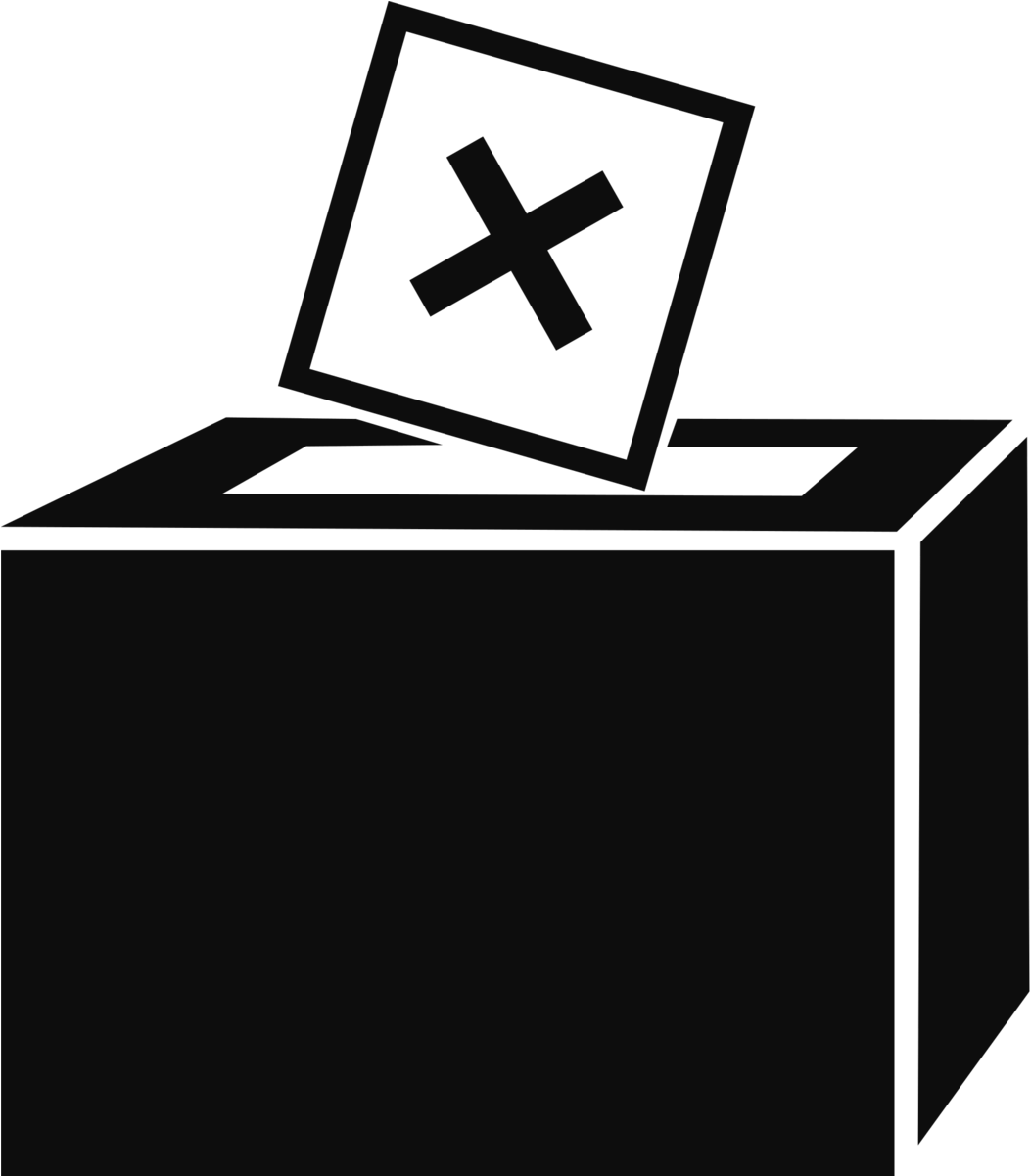 We All Have A Vote To Choose Who Should Run The Country - Black And White Ballot Clip Art (1200x1200), Png Download