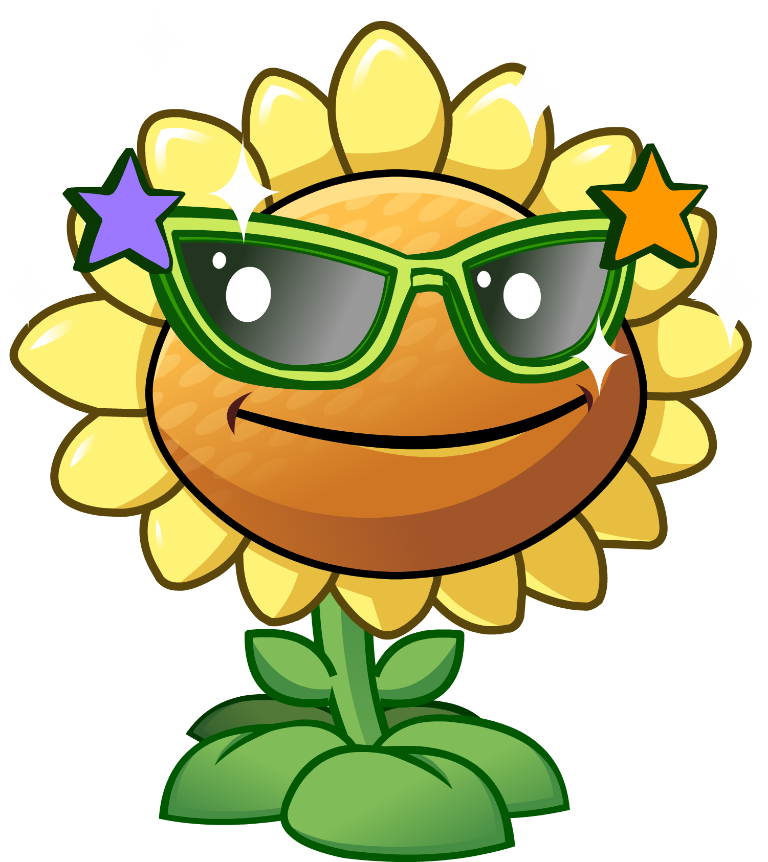 Sunflower Clipart Plant Vs Zombie - Plants Vs Zombies Flor (1518x1705), Png Download
