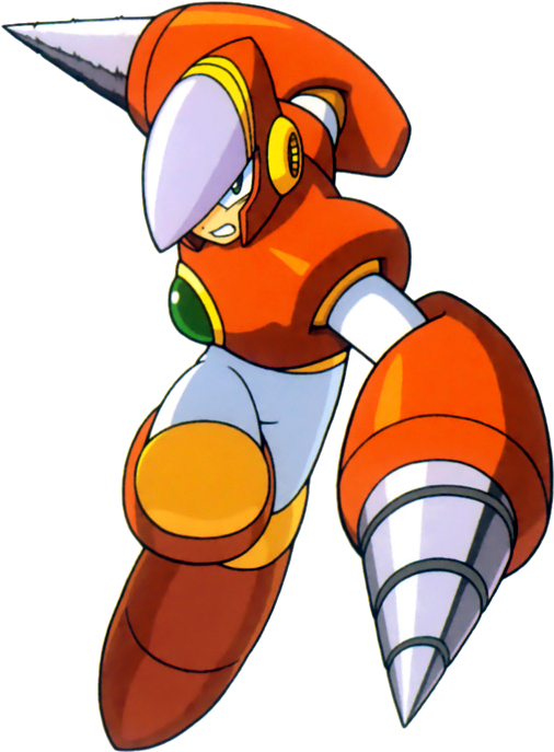 Image ] - Mega Man Crash Man (533x717), Png Download