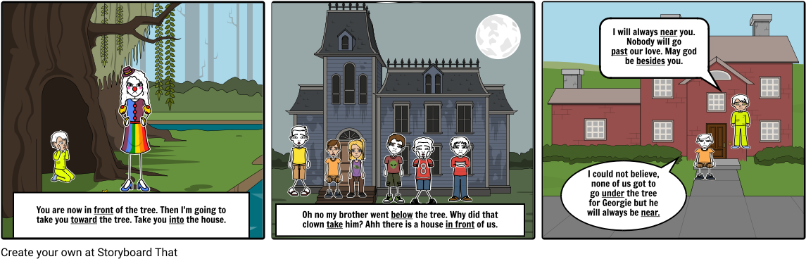 ¨it¨ The Clown - Cartoon (1164x385), Png Download