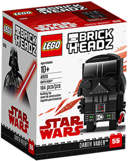 Darth Vader Brickheadz (480x360), Png Download