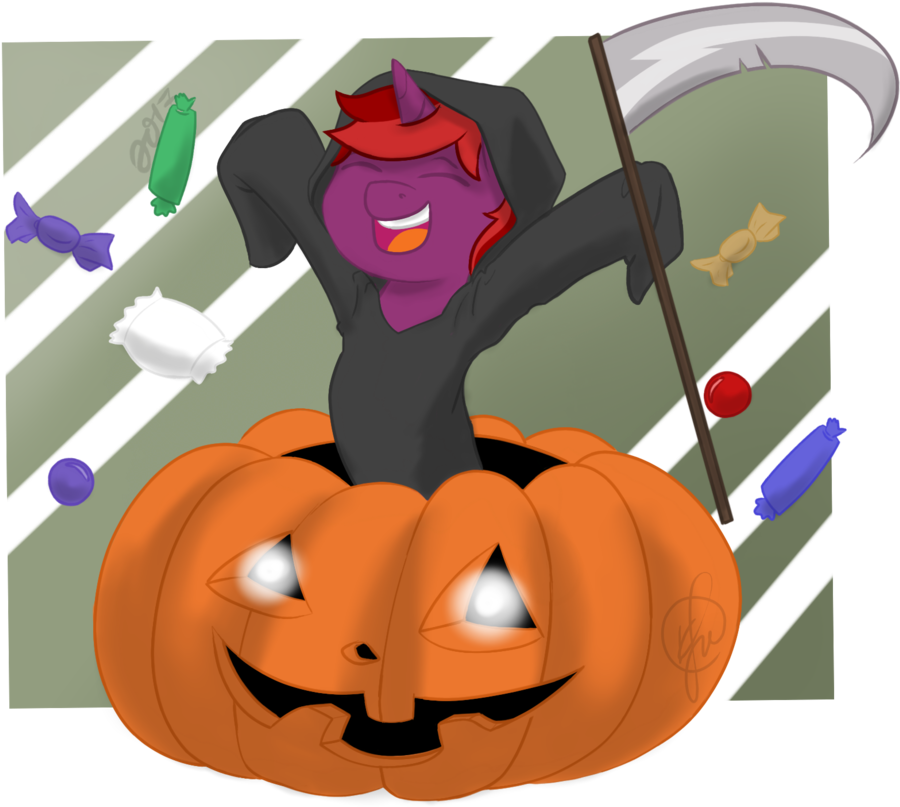 Cadetredshirt, Commission, Cute, Grim Reaper, Halloween, - Halloween (1024x827), Png Download