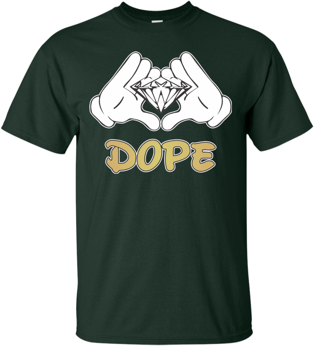 Diamond Mickey Illuminati Hands Dope Mens Shirt Awesome - Dope Hands (1155x1155), Png Download