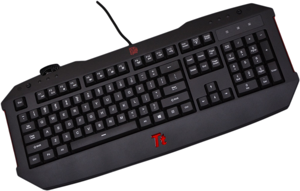 Thermaltake Tt Esports Challenger Illuminated Gaming - Scissor Keyboard Tenkeyless (1023x819), Png Download