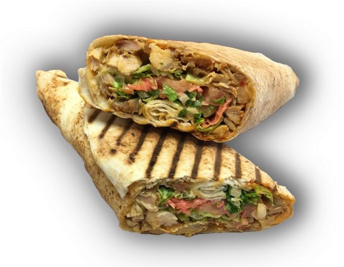 Shawarma Sandwich Png - Shawarma (688x526), Png Download