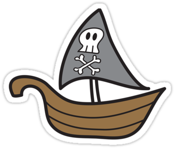 Pirate Ship Cartoon Image Search Results - Easy Cartoon Pirate Ship (375x360), Png Download