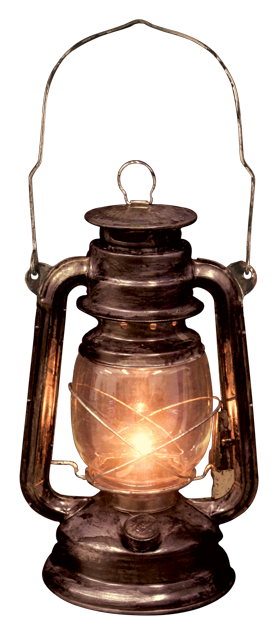 Light Up Old Lantern With Led Light / Seasons Usa Inc - Lantern Png (363x650), Png Download
