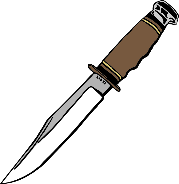 Blade Clip Art At Clker Com Vector - Clip Art Knife Png (582x595), Png Download