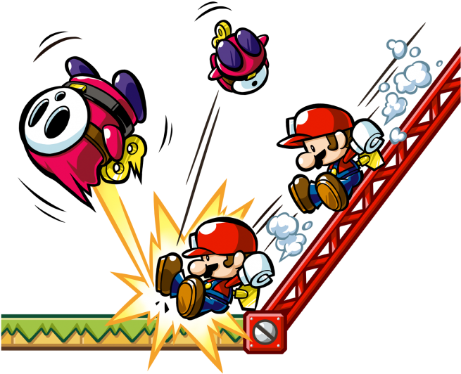 Mini-land Mayhem Concept Art - Mario Vs Donkey Kong Star (679x600), Png Download