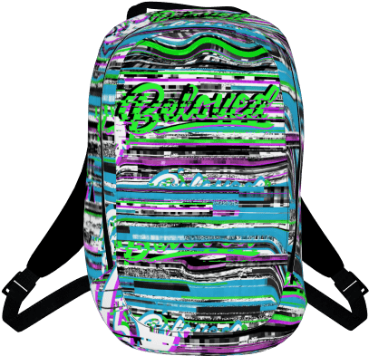 Beloved Glitch Tech Backpack - Hot Fries Backpack (590x590), Png Download