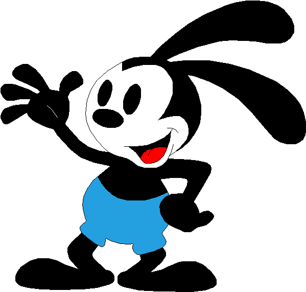 Oswald The Lucky Rabbit - Felix The Cat And Mickey Mouse (608x580), Png Download