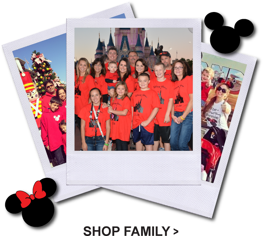 Disney Family Apparel Matching T Shirts Standing In - Team (882x798), Png Download