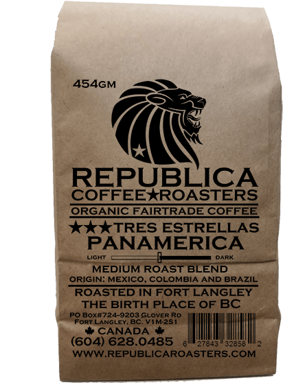 Tres Estrellas Panamerica Coffee Republica Organic - Republica Coffee Roasters (540x720), Png Download