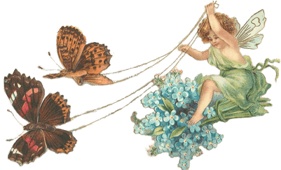 Gold Fairy Dust Transparent Png Stickpng - Butterflys Und Feenhafter Valentine - Vintages Postkarte (400x400), Png Download