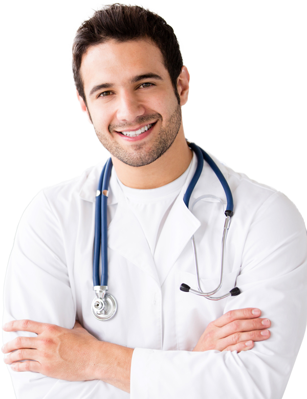 Doctor With Stethoscope Png (330x425), Png Download