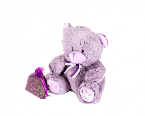 Lavender Teddy Bear - Bear (500x400), Png Download