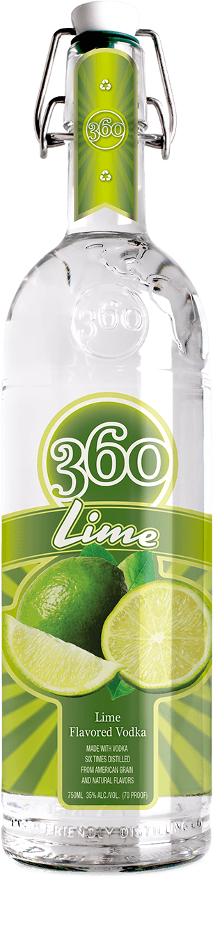 Vibrant And Refreshing, The Lime Adds A Citrus Twist - 360 Vodka Bing Cherry (1000x1500), Png Download