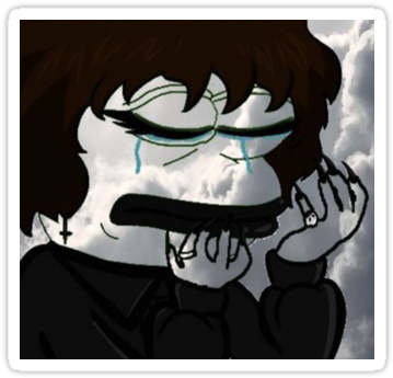 Pepe The Emo Frog Emo, Frogs, Stickers, The O'jays, - Emo Pepe Meme (375x360), Png Download