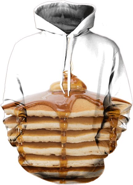 Syrup Pancakes Hoodie - Beloved Shirts Pancake Stack Pillow Case (600x600), Png Download