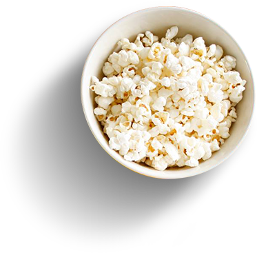 We Use Only The Highest Quality Ingredients While Making - Pop Corn Top View (373x367), Png Download