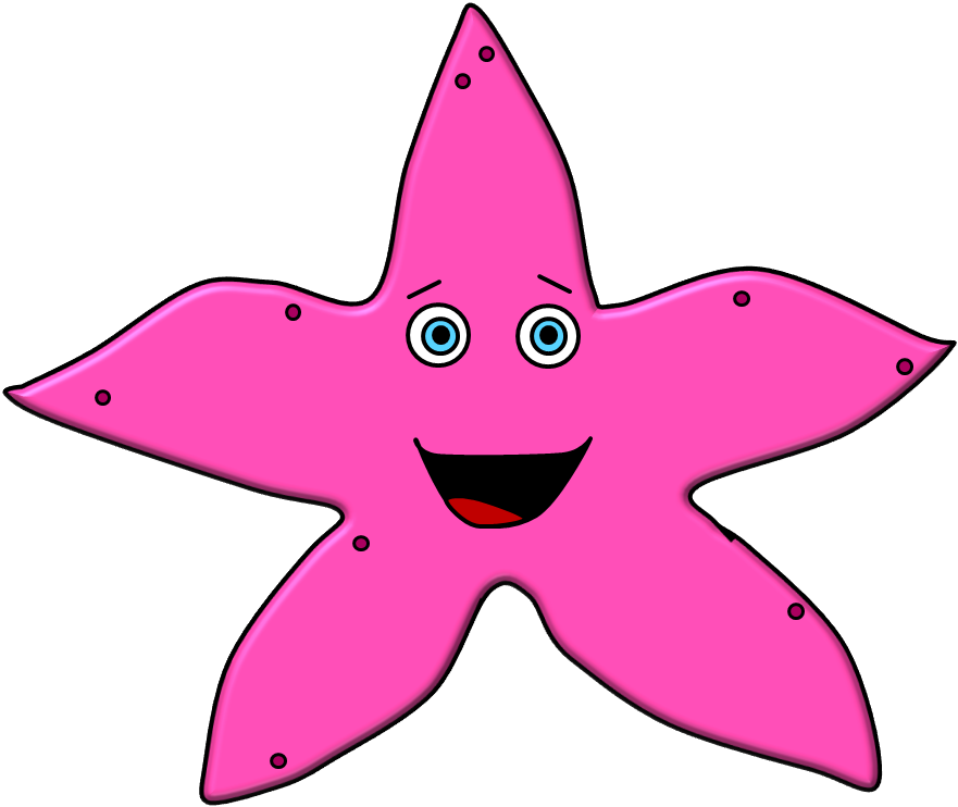 Starfish (881x742), Png Download