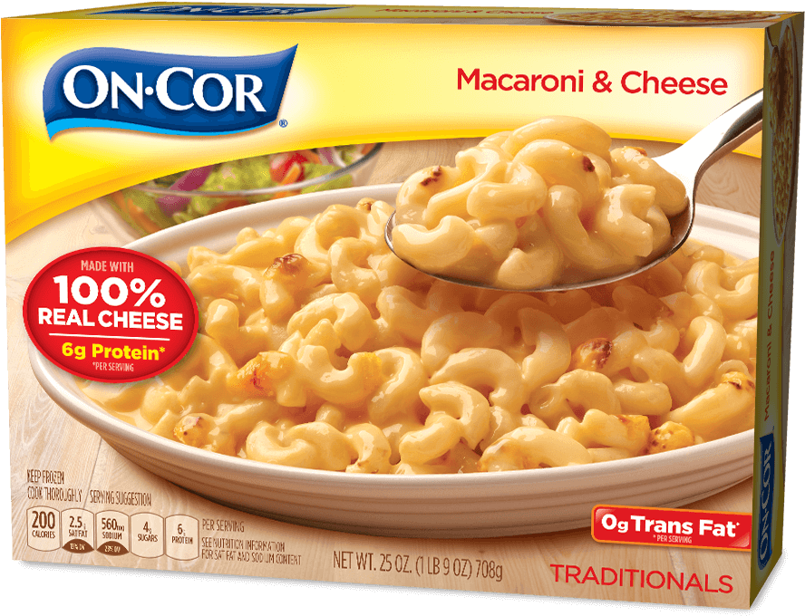 0g Trans Fat And Made With 100% Real Cheese - Oncor Traditionals Salisbury Steaks And Gravy, Family (926x806), Png Download