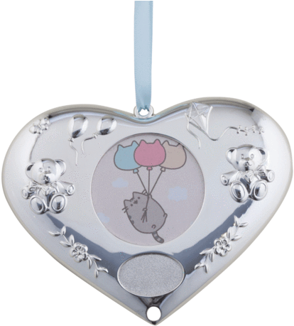 Heart-shaped Hanging Frame With Teddy - Heart (480x480), Png Download