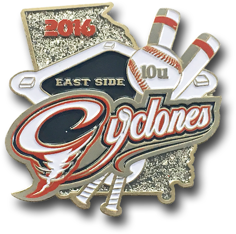 10u Custom Designed Baseball Pin, For Team Trading, - Baseball (600x600), Png Download