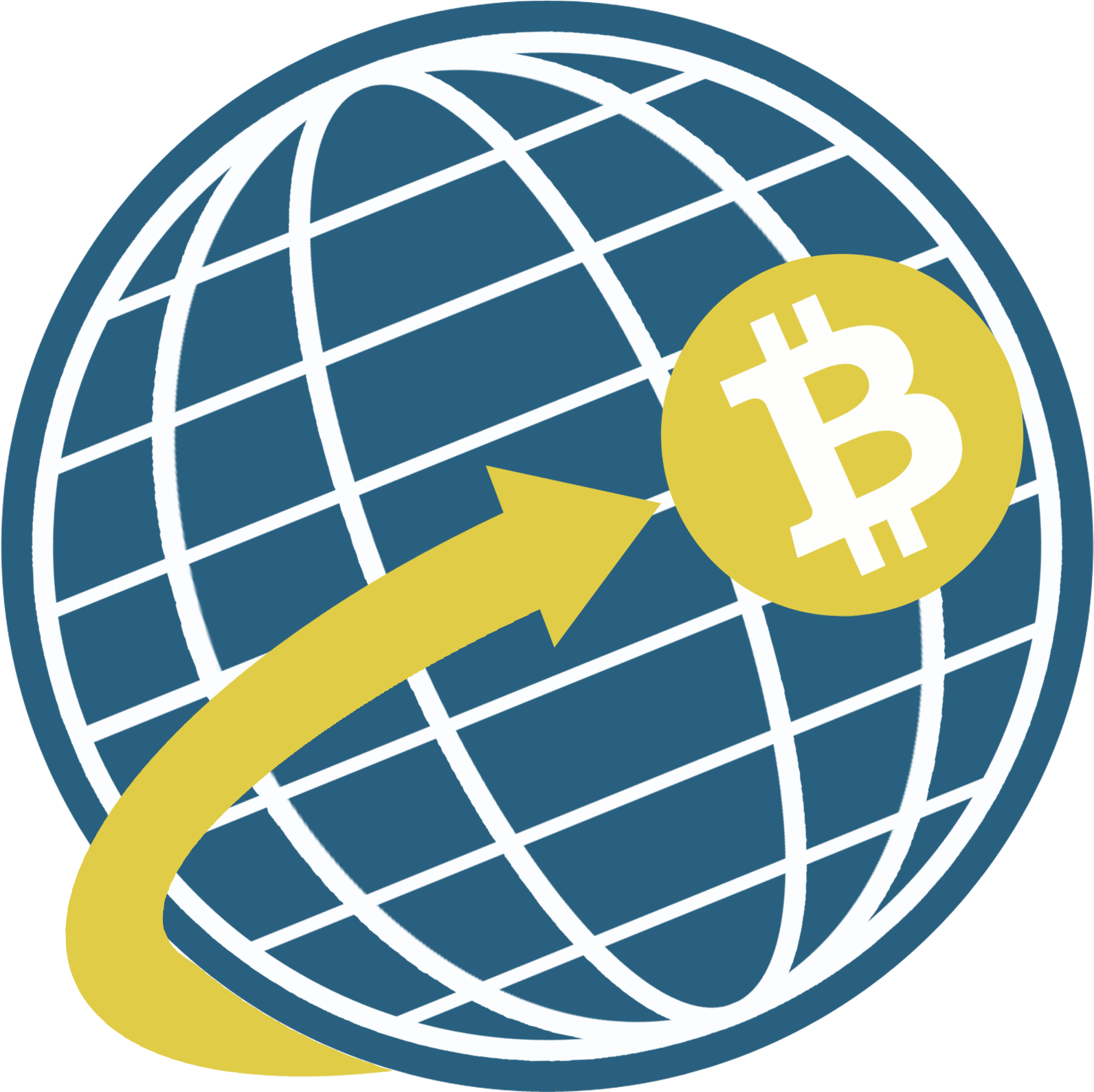 Passing Bitcoin Around The World - Bitcoin Around The World (2100x2100), Png Download