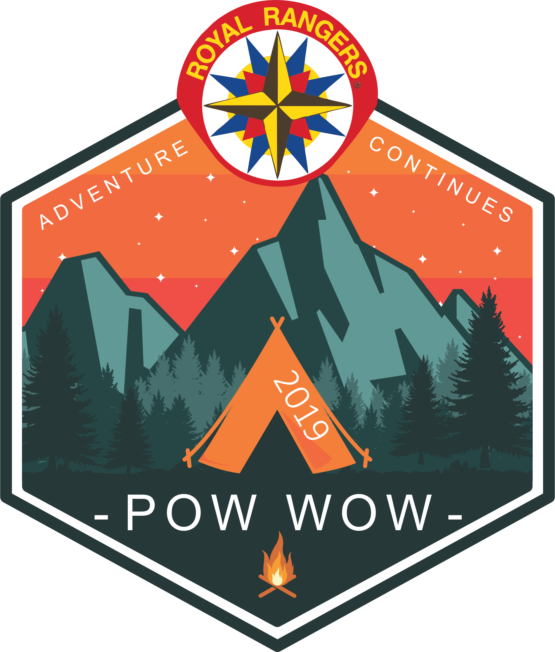 Pow Wow Theme - Royal Rangers (1868x2195), Png Download