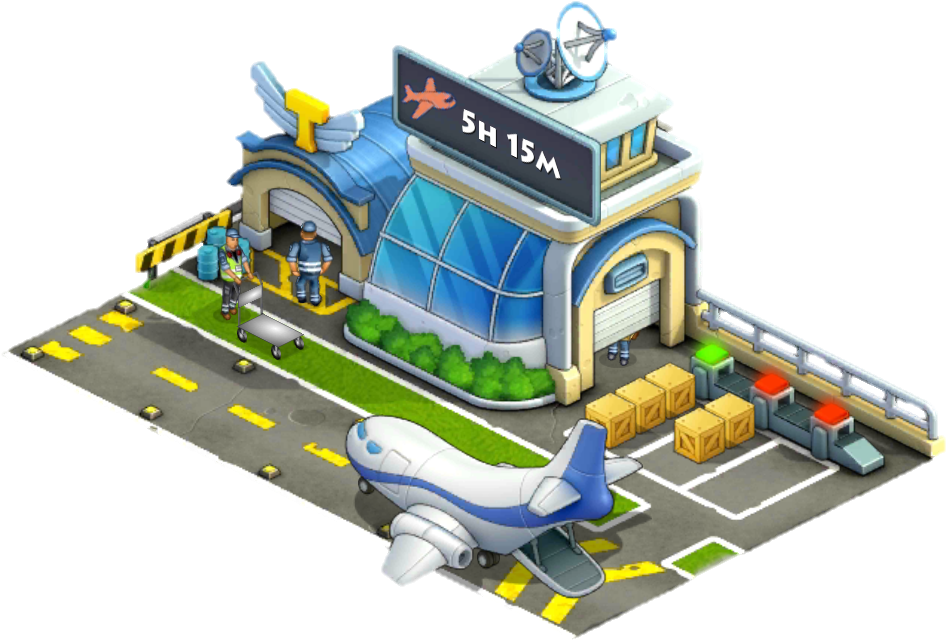 Airport - Airport Cartoon Png (985x734), Png Download