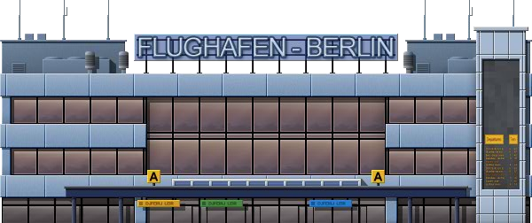 Schönefeld Airport - Commercial Building (600x252), Png Download