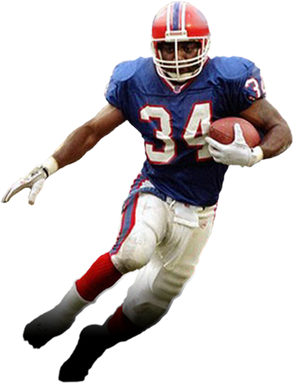 2x All American - Thurman Thomas Png (966x549), Png Download