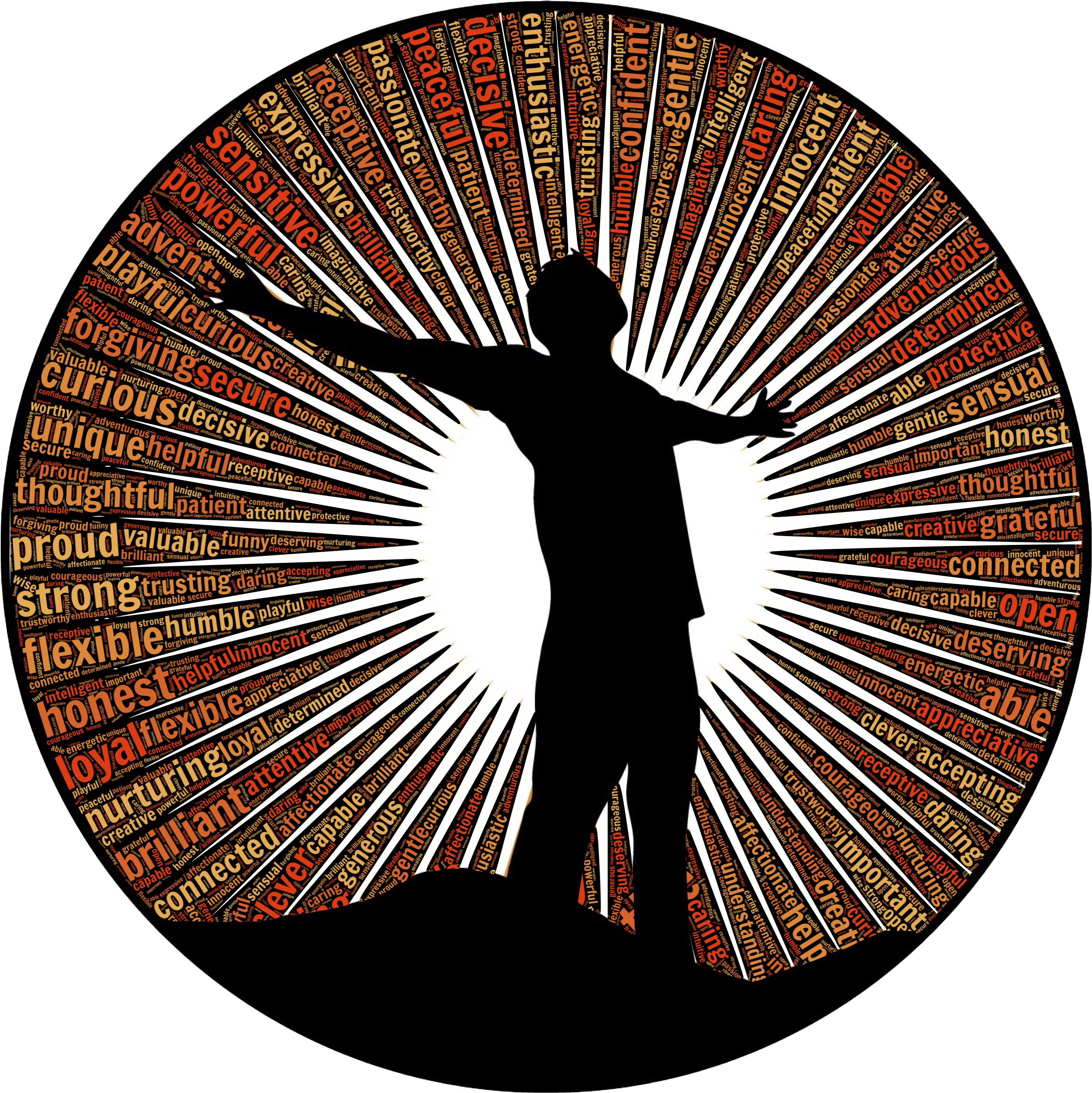 When We Are Self-aware And In Touch With These Values, - Full Color Meditation Man Sticker, Meditation Man Decal, (1024x1019), Png Download