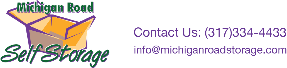 Michigan Road Self Storage (1086x258), Png Download