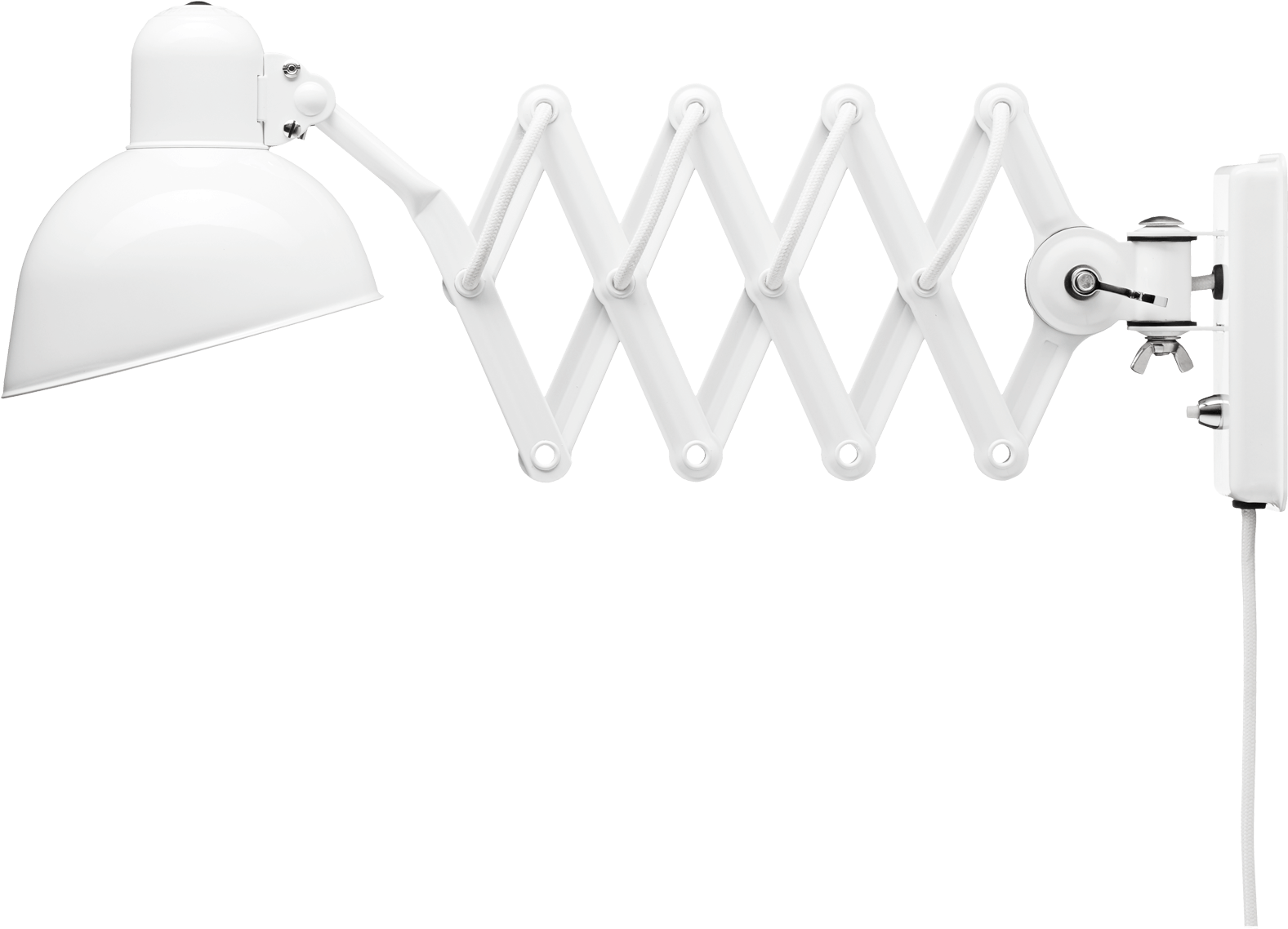 Kaiser Idell Scissor Lamp White - Light Fixture (1600x1840), Png Download