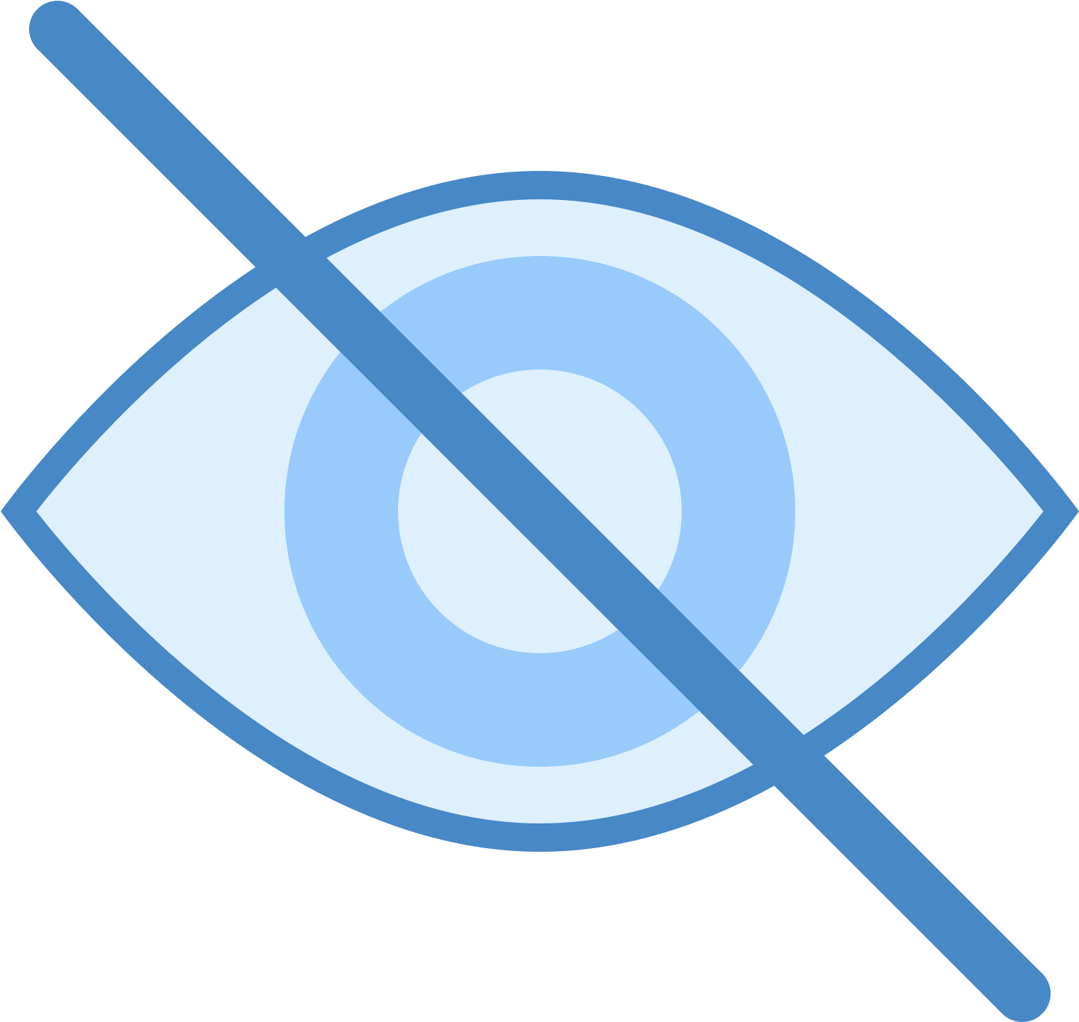 The Icon Is A Depiction Of A Human Eye With A Sideways - Icon (1600x1600), Png Download