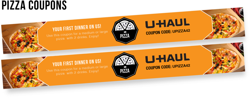 Uhaul Pizza-02 - Pizza (1000x444), Png Download