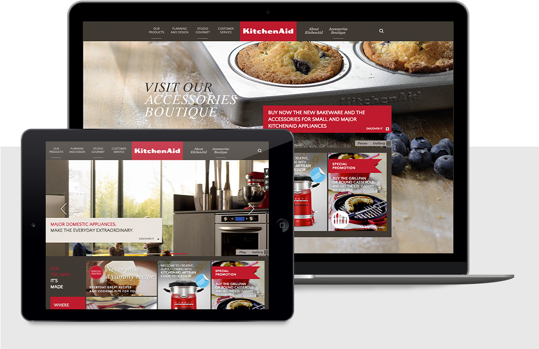 Corporate Websites - - Kitchenaid - 6 Piece Muffin Tin - Set Of 2 (1060x794), Png Download