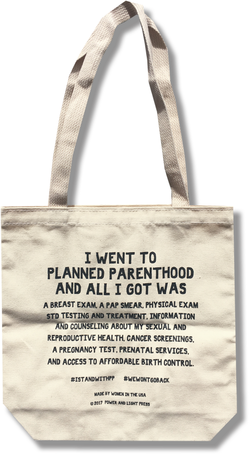 Stand With Planned Parenthood Tote Bag - Tote Bag (750x1000), Png Download