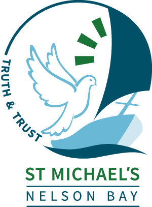 Nelson Bay St Michael's Primary School Crest - St Michael's School Nelson Bay (300x407), Png Download