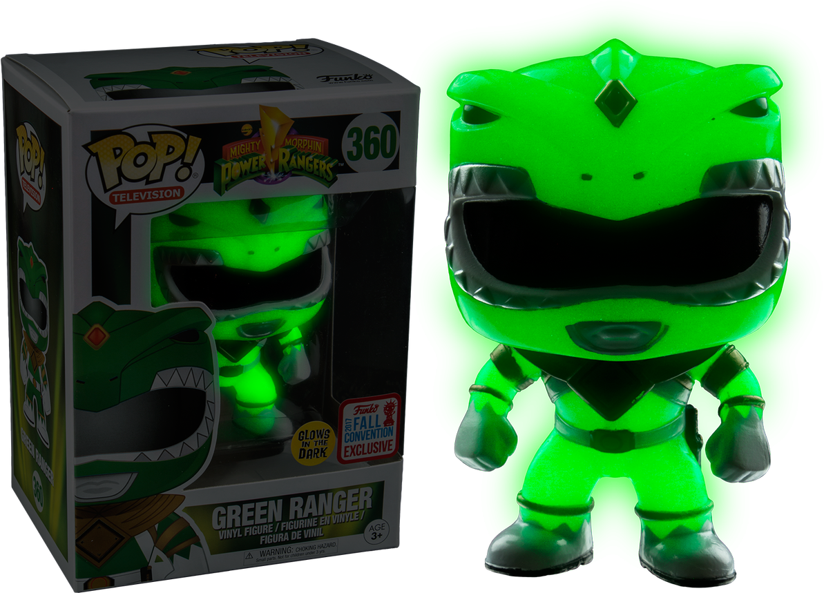 Funko Pop News On Twitter - Funko Pop Green Ranger Glow In The Dark (1199x866), Png Download