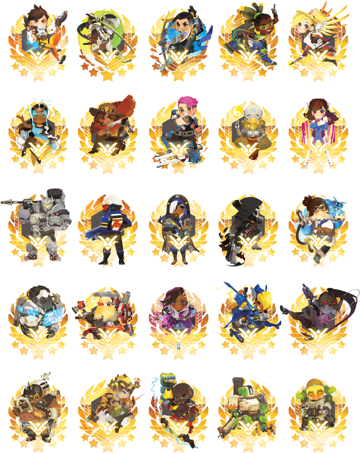 Overwatch Charm Designs Available For Order/preorder (1280x1585), Png Download