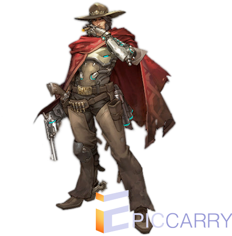 Wins Overwatch - Mccree Weapon (500x500), Png Download