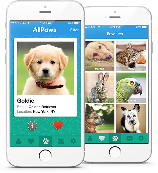 All Paws App (540x590), Png Download