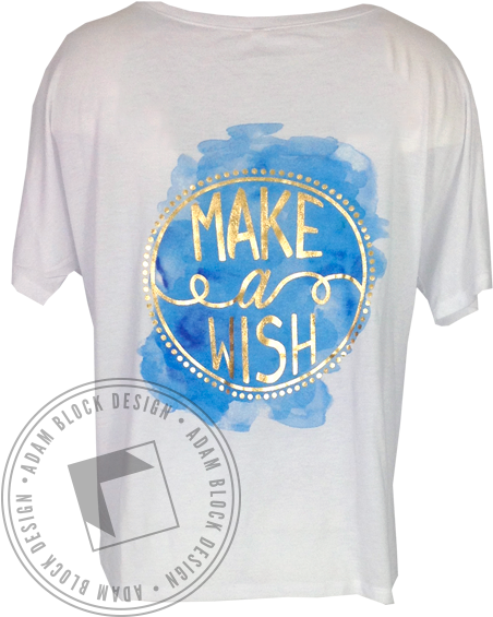 Chi Omega Make A Wish Vneck - Make A Wish Shirt Designs (464x585), Png Download