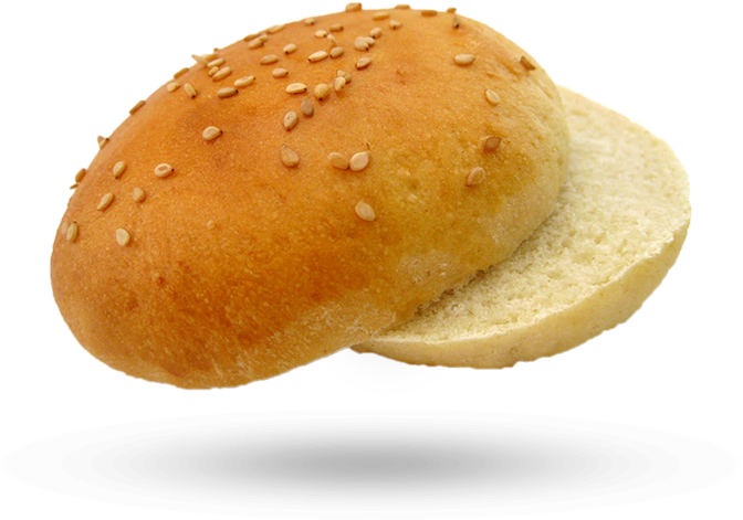 Hamburger Bun With Seeds - Bun Png (672x471), Png Download