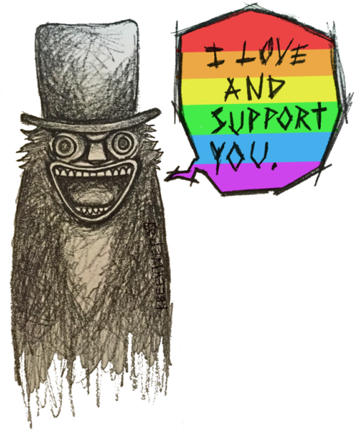 The Babadook Is Really Hardcore - Gay Icon (500x714), Png Download